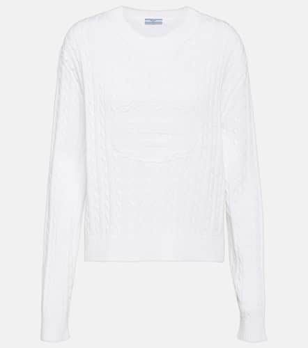 Prada Logo cotton sweater - Prada - Modalova