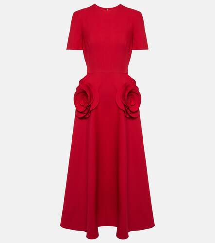 Vestido midi de Crepe Couture con apliques - Valentino - Modalova