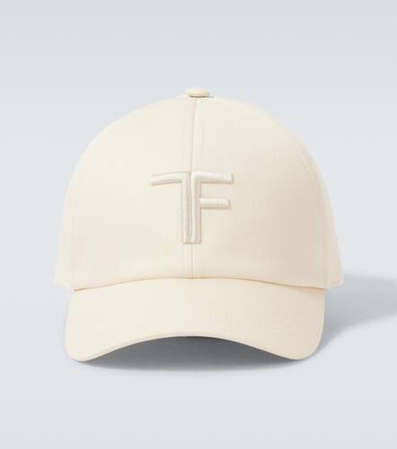 Gorra de lona de algodón TF con ribetes de piel - Tom Ford - Modalova