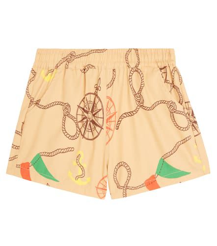 Nautical cotton twill shorts - Mini Rodini - Modalova