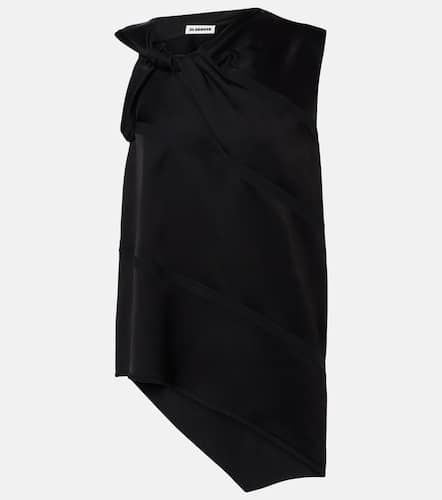 Jil Sander Top asimmetrico in raso - Jil Sander - Modalova