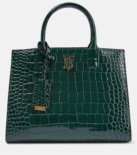 Frances Mini croc-effect leather tote bag - Burberry - Modalova