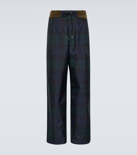 Sacai Tartan taffeta straight pants - Sacai - Modalova