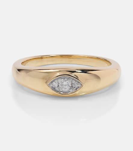 Muse 10kt ring with diamonds - Stone and Strand - Modalova