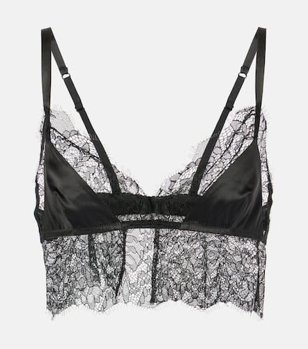 Bralette in raso con pizzo - Dolce&Gabbana - Modalova