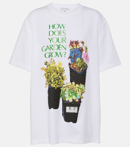 Camiseta oversized de algodón estampada - JW Anderson - Modalova