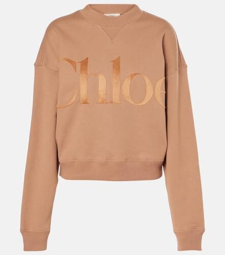 Chloé Sudadera de algodón con logo - Chloe - Modalova