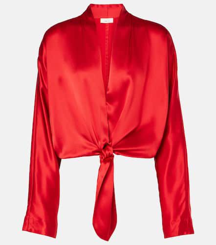 The Sei Tie-detail silk satin top - The Sei - Modalova