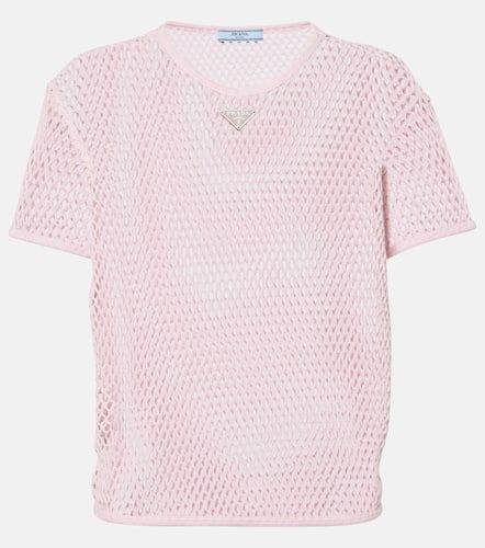 Prada Cotton mesh T-shirt - Prada - Modalova