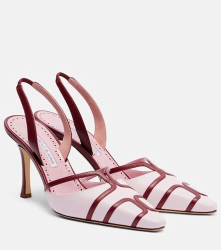 Sarto 90 leather slingback pumps - Manolo Blahnik - Modalova