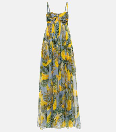 Printed silk chiffon gown - Oscar de la Renta - Modalova