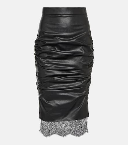Ruched faux leather midi skirt - Tom Ford - Modalova