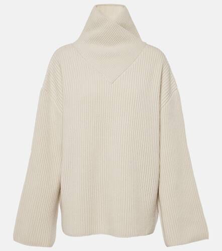 Ribbed-knit wool turtleneck sweater - Toteme - Modalova