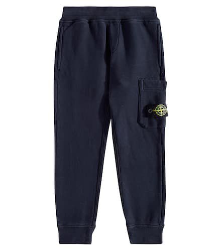 Compass cotton sweatpants - Stone Island Junior - Modalova