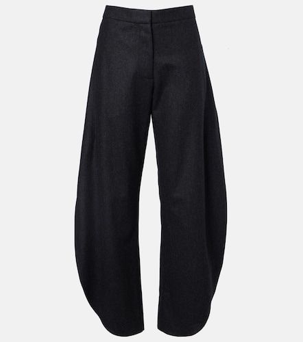 Alaia Wool barrel-leg pants - Alaia - Modalova