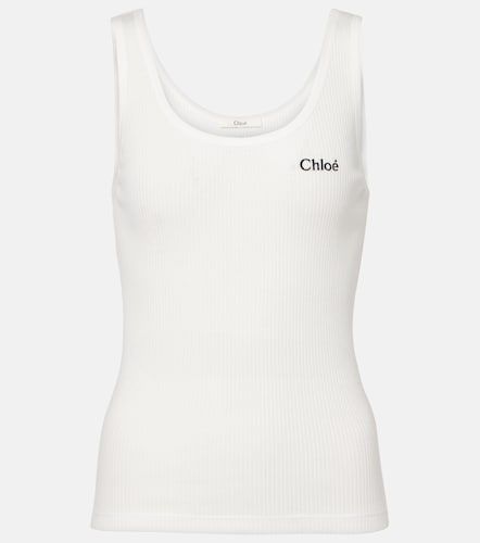 Chloé Top in cotone a coste - Chloe - Modalova