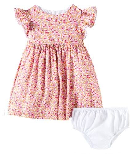 Baby - Abito e culottes in cotone con stampa floreale - Il Gufo - Modalova