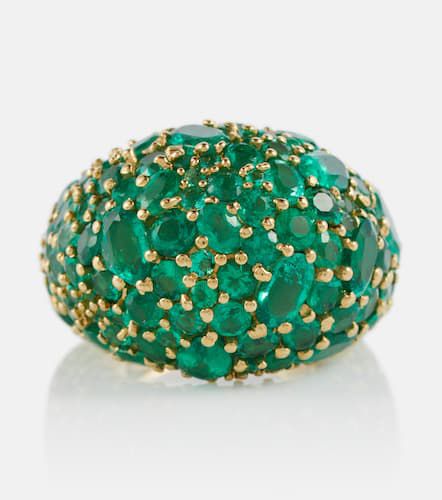 Anello Green Earth Dome in oro 18kt con smeraldi - Octavia Elizabeth - Modalova