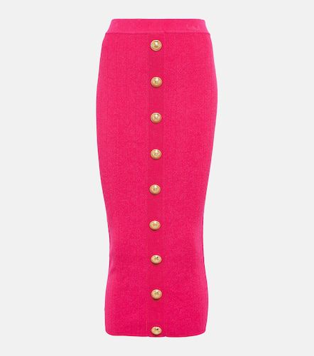 Balmain Embellished knit midi skirt - Balmain - Modalova