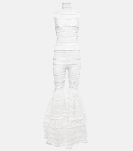 AlaÃ¯a Crinonline flared jumpsuit - Alaia - Modalova