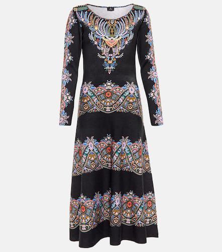 Etro Printed wool midi dress - Etro - Modalova