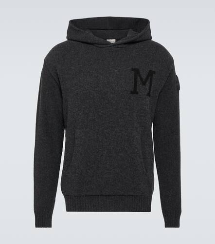Knitted wool and cashmere hoodie - Moncler - Modalova