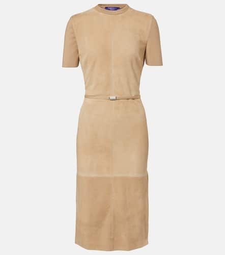 Robe midi Lindsay en daim et laine mélangée - Ralph Lauren Collection - Modalova