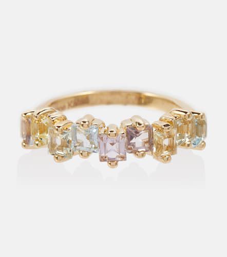 Pastel Rainbow 14kt gold ring with sapphires - Suzanne Kalan - Modalova