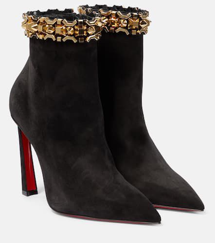 Asteroispikes embellished suede ankle boots - Christian Louboutin - Modalova