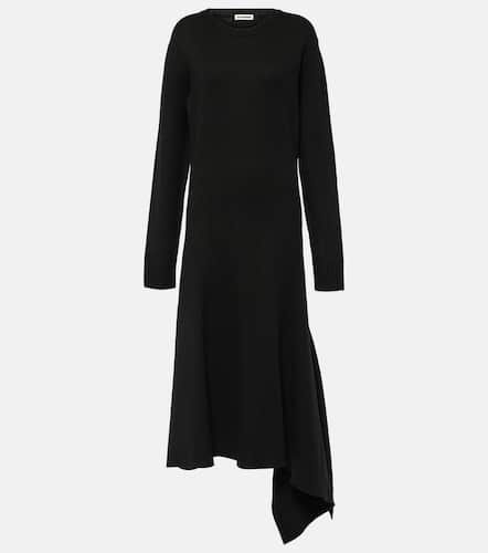 Asymmetric wool midi dress - Jil Sander - Modalova