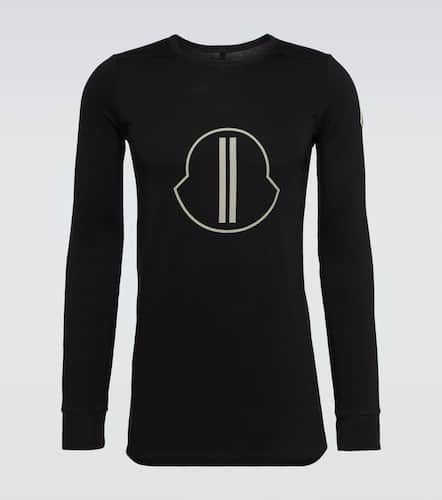 X Rick Owens logo cotton jersey T-shirt - Moncler Genius - Modalova