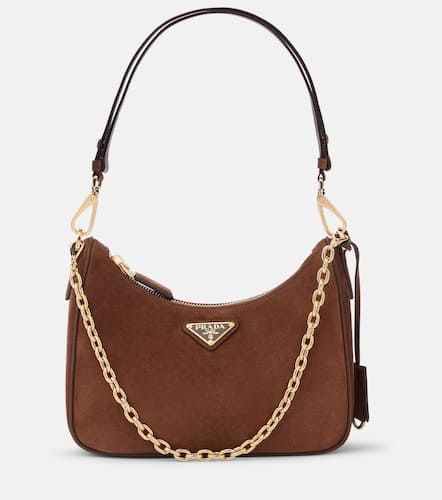 Re-Edition Mini suede shoulder bag - Prada - Modalova