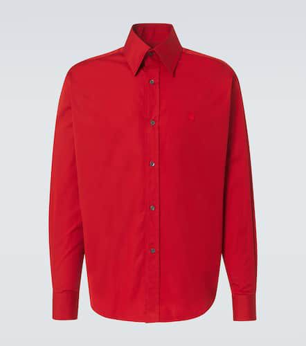 Skull cotton poplin shirt - Alexander McQueen - Modalova