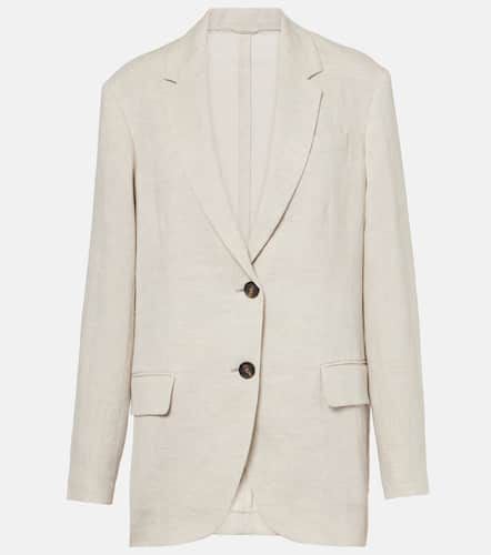 Linen-blend blazer - Brunello Cucinelli - Modalova