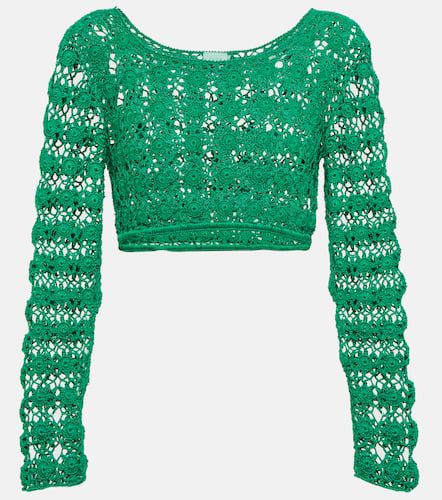 Top cropped Bella in crochet di cotone - Anna Kosturova - Modalova