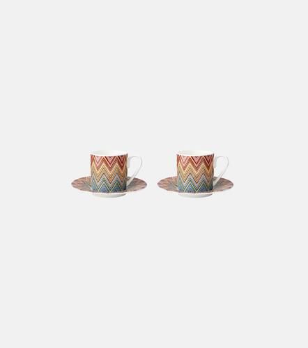 Set Zig Zag Jarris aus zwei Espressotassen und Untertassen - Missoni - Modalova