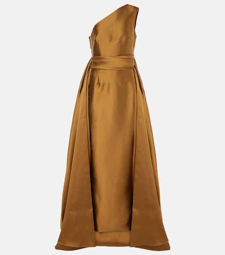 Charo one-shoulder twill gown - Solace London - Modalova