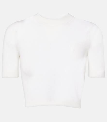 Alaïa Top cropped de cachemir - Alaia - Modalova