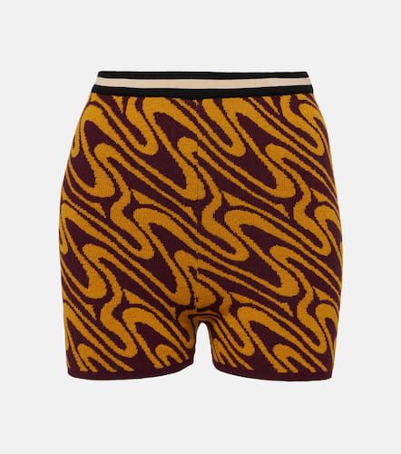 High-rise jacquard shorts - Dries Van Noten - Modalova