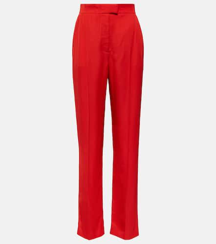 Gerade High-Rise-Hose aus Twill - Alexander McQueen - Modalova