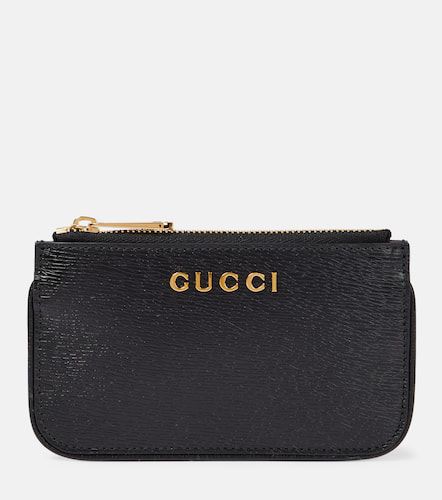 Gucci Logo leather card case - Gucci - Modalova