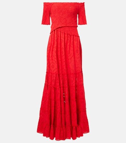 Robe longue Soledad en coton à fleurs - Poupette St Barth - Modalova