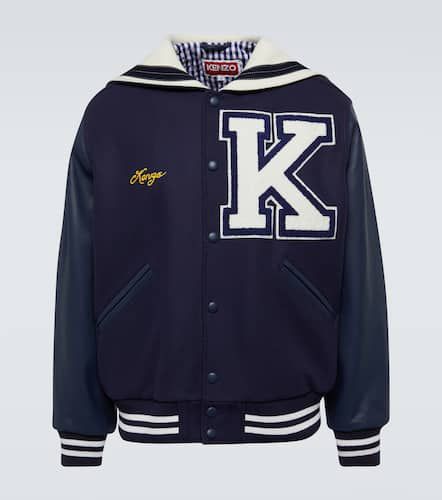 Sailor Varsity leather-paneled varsity jacket - Kenzo - Modalova