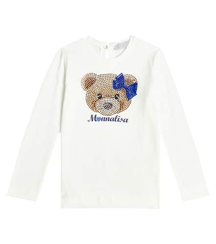 Camiseta en jersey de algodón adornada - Monnalisa - Modalova