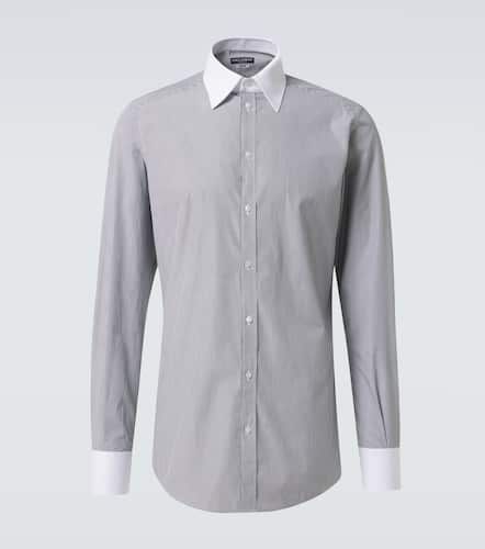 Striped cotton poplin shirt - Dolce&Gabbana - Modalova