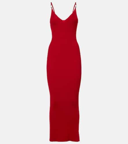 Versace Ribbed-knit slip dress - Versace - Modalova