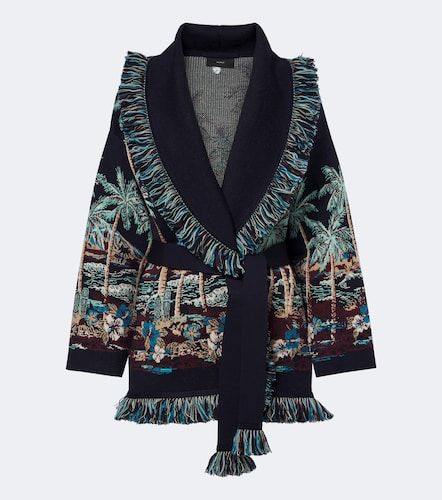 Diamond Head jacquard wool-blend cardigan - Alanui - Modalova