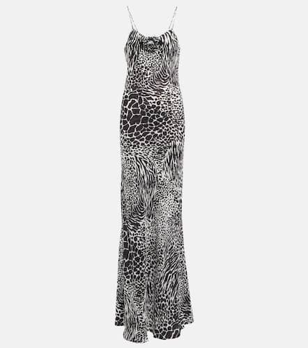 Zebra-print silk jacquard gown - Rodarte - Modalova