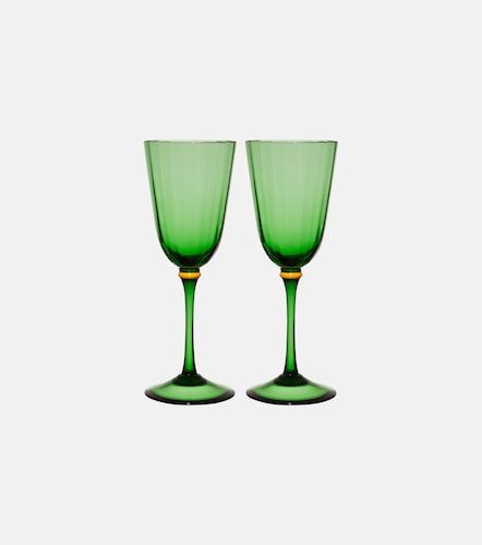 Set de 2 copas de vino de cristal de Murano - La DoubleJ - Modalova
