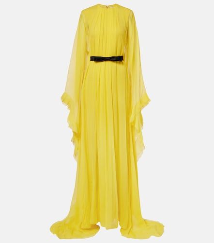 Abito lungo in seta con cintura - Givenchy - Modalova